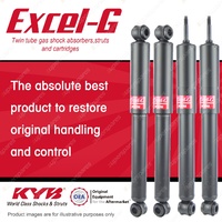 Front + Rear KYB EXCEL-G Shock Absorbers for HOLDEN Drover QB G13A 1.3 I4 4WD