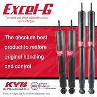 Front + Rear KYB EXCEL-G Shock Absorbers for HOLDEN Jackaroo L1 I4 DT4 4WD SUV