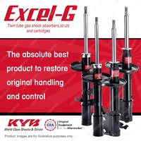 Front + Rear KYB EXCEL-G Shock Absorbers for HOLDEN Nova LG I4 FWD All Styles