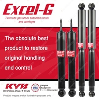 Front + Rear KYB EXCEL-G Shock Absorbers for HOLDEN Rodeo TFR I4 D4 DT4 RWD