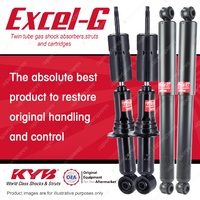 Front + Rear KYB EXCEL-G Shock Absorbers for HOLDEN Rodeo RA Coil Front