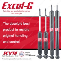 Front + Rear KYB EXCEL-G Shock Absorbers for HOLDEN Utility FB HD HR I6 RWD Ute