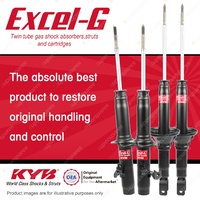 Front + Rear KYB EXCEL-G Shock Absorbers for HONDA Accord CD5 CE1 I4 FWD Wagon