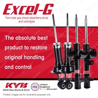 Front + Rear KYB EXCEL-G Shock Absorbers for HONDA CRV RE4 K24Z1 2.4 I4 4WD SUV