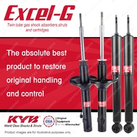 Front + Rear KYB EXCEL-G Shock Absorbers for HONDA HRV GH2 D16W1 1.6 I4 4WD SUV