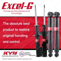 Front + Rear KYB EXCEL-G Shock Absorbers for HYUNDAI Accent RB I4 DT4 FWD All