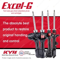 Front + Rear KYB EXCEL-G Shock Absorbers for HYUNDAI Coupe RD I4 FWD Coupe