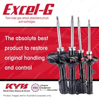 Front + Rear KYB EXCEL-G Shock Absorbers for HYUNDAI Elantra XD I4 FWD All