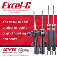 Front + Rear KYB EXCEL-G Shock Absorbers for HYUNDAI i30 FD DT4 I4 FWD All