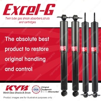 Front + Rear KYB EXCEL-G Shock Absorbers for JEEP Cherokee XJ I6 DT4 4WD SUV