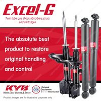 Front + Rear KYB EXCEL-G Shock Absorbers for KIA Carnival VQ 2.7 V6 FWD Wagon