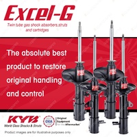 Front + Rear KYB EXCEL-G Shock Absorbers for KIA Cerato LD G4GC 2.0 I4 FWD All