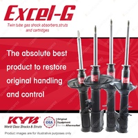 Front + Rear KYB EXCEL-G Shock Absorbers for KIA Mentor AFB I4 FWD All Styles