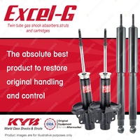 Front + Rear KYB EXCEL-G Shock Absorbers for KIA Pregio J2 2.7 D4 RWD Van