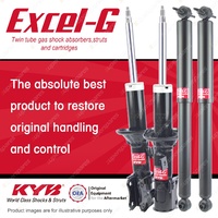 Front + Rear KYB EXCEL-G Shock Absorbers for KIA Rio BC A5D 1.5 D4 FWD 00-02