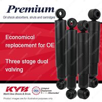 Front + Rear KYB PREMIUM Shock Absorbers for LAND ROVER Series 3 I4 I6 4WD All