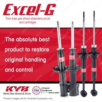 Front + Rear KYB EXCEL-G Shock Absorbers for MAZDA 121 DW I4 FWD Hatch