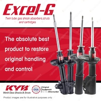 Front + Rear KYB EXCEL-G Shock Absorbers for MAZDA 323 BA I4 FWD All Styles