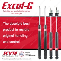 Front + Rear KYB EXCEL-G Shock Absorbers for MAZDA 808 - 1.3 I4 RWD Sedan 72-77