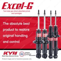 Front + Rear KYB EXCEL-G Shock Absorbers for MAZDA MX-5 NA I4 RWD Convertible