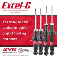 Front + Rear KYB EXCEL-G Shock Absorbers for MAZDA MX-5 NB I4 RWD Convertible