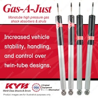 F + R KYB GAS-A-JUST Monotube Shocks for MERCEDES BENZ W210 E200 E200K E230 E240