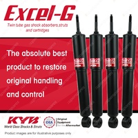 Front + Rear KYB EXCEL-G Shock Absorbers for MG MGF 18K4F 1.8 I4 RWD Convertible