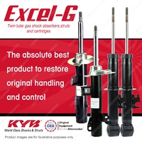 Front + Rear KYB EXCEL-G Shock Absorbers for MINI One R50 W10B16 1.6 I4 FWD