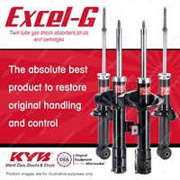 Front + Rear KYB EXCEL-G Shock Absorbers for MITSUBISHI ASX XA FWD 4WD Wagon