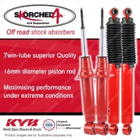 F + R KYB SKORCHED 4'S HD 4WD Shock Absorbers for MITSUBISHI Challenger PB PC