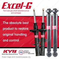 Front + Rear KYB EXCEL-G Shock Absorbers for MITSUBISHI Colt RA 1.4 I4 FWD Hatch