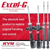 Front + Rear KYB EXCEL-G Shock Absorbers for MITSUBISHI Colt RG I4 FWD Hatch