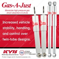 Front + Rear KYB GAS-A-JUST Monotube Shock Absorbers for MITSUBISHI Delica PD PE