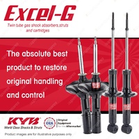 Front + Rear KYB EXCEL-G Shock Absorbers for MITSUBISHI Galant HG HH I4 FWD 