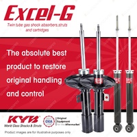 Front + Rear KYB EXCEL-G Shock Absorbers for MITSUBISHI Grandis BA 4G69 2.4 I4