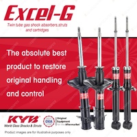 Front + Rear KYB EXCEL-G Shock Absorbers for MITSUBISHI Lancer CE Front Keyway