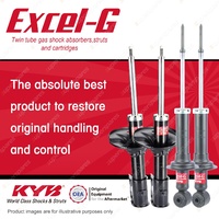 Front + Rear KYB EXCEL-G Shock Absorbers for MITSUBISHI Lancer CG CH Firm Option