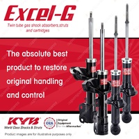 Front + Rear KYB EXCEL-G Shock Absorbers for MITSUBISHI Lancer CJ Aspire 2.4 I4