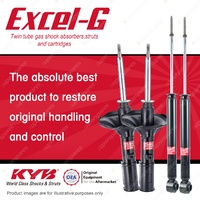 Front + Rear KYB EXCEL-G Shock Absorbers for MITSUBISHI Nimbus UF 4G64 2.4 FWD