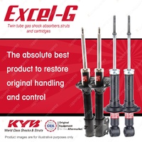 Front + Rear KYB EXCEL-G Shock Absorbers for MITSUBISHI Outlander ZE ZF I4 4WD