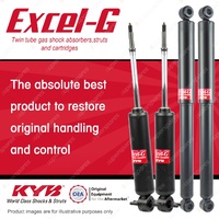 Front + Rear KYB EXCEL-G Shock Absorbers for MITSUBISHI Triton MK 4G64 2.4 I4