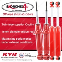 F + R KYB SKORCHED 4'S HD 4WD Shock Absorbers for MITSUBISHI Triton ML MN MQ