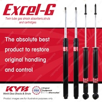 Front + Rear KYB EXCEL-G Shock Absorbers for NISSAN 1200 B110 A12 1.2 RWD Sedan