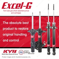 Front + Rear KYB EXCEL-G Shock Absorbers for NISSAN 200SX S14 SR20DET 2.0 I4 RWD