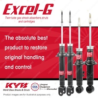 Front + Rear KYB EXCEL-G Shock Absorbers for NISSAN 300ZX Z32 VG30DE 3.0 V6 RWD