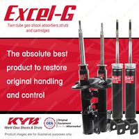 Front + Rear KYB EXCEL-G Shock Absorbers for NISSAN Elgrand E51 V6 RWD 4WD Wagon