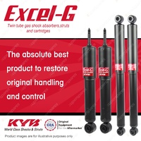 Front + Rear KYB EXCEL-G Shock Absorbers for NISSAN Navara D22 I4 V6 D4 4WD All