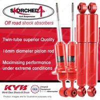 F + R KYB SKORCHED 4'S HD 4WD Shock Absorbers for NISSAN Pathfinder R51 4WD