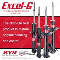 Front + Rear KYB EXCEL-G Shock Absorbers for NISSAN Pulsar N15 I4 FWD 98-00