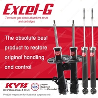 Front + Rear KYB EXCEL-G Shock Absorbers for NISSAN Pulsar B17 C12 I4 FWD